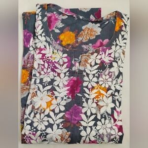 Chikankari Mul Mul  cotton kurta